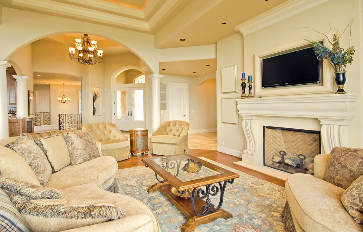 Living room listing photo